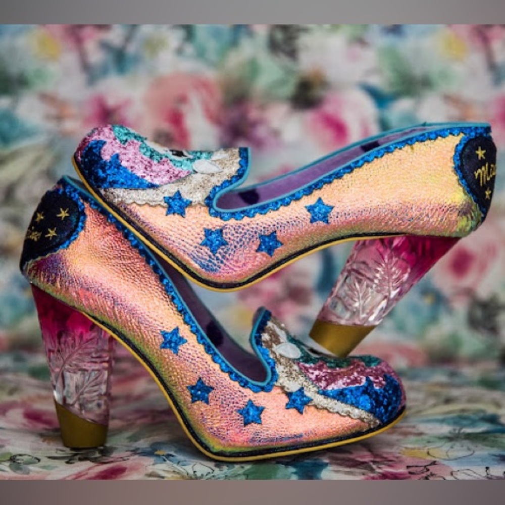 🦄Stunning Irregular Choice “Lady Misty” Unicorn Glitter Iridescent Heels 🦄
